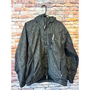 Freshjive Storm trooper Division Snowboard Jacket Mens Hooded Shell Black large